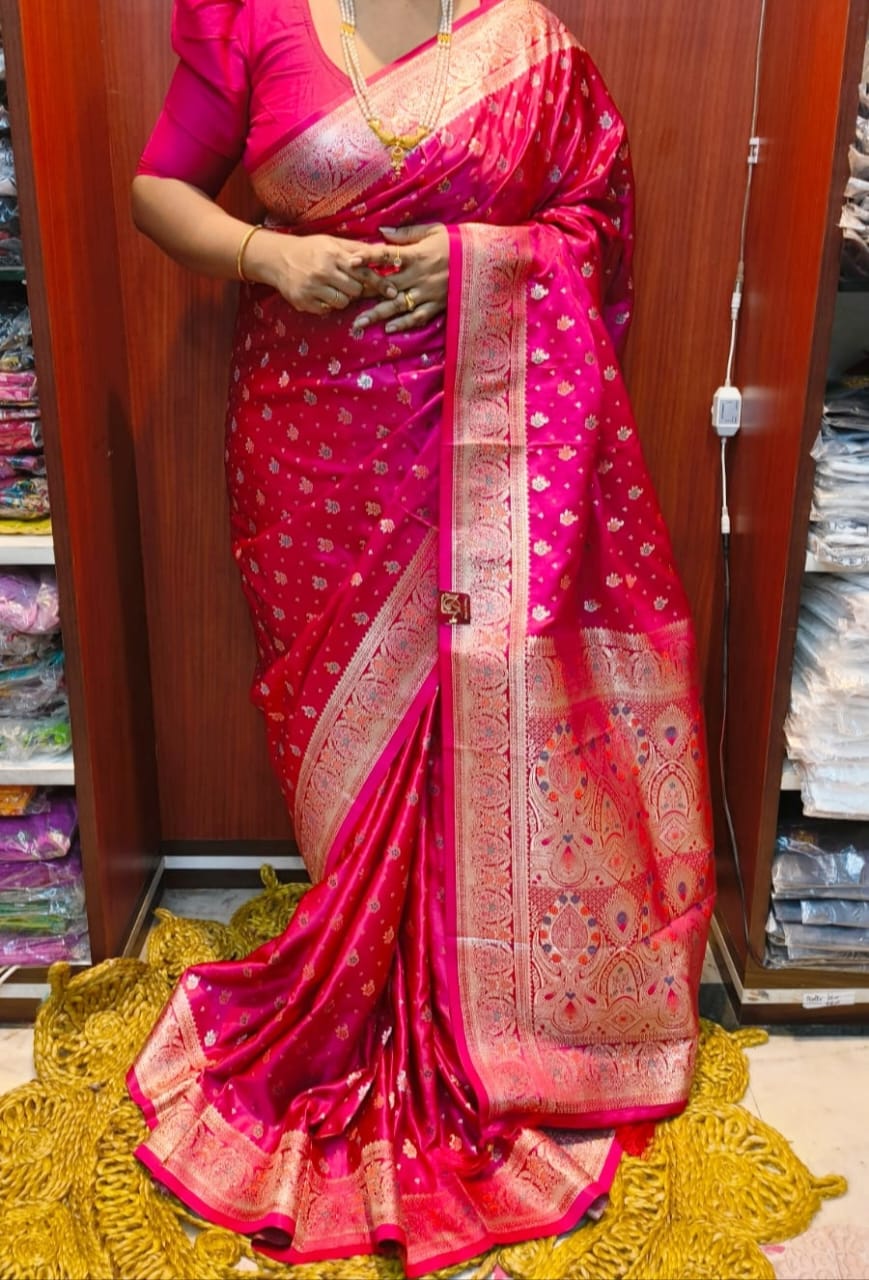 Semi mashru benarasi silk saree..