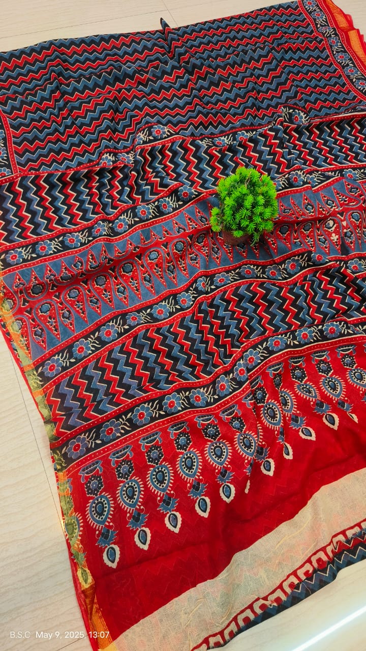 Pure chanderi cotton Azrak