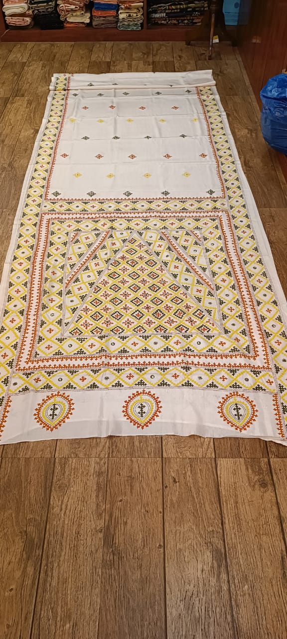 Soft blended bangalore silk gujrati Stitch