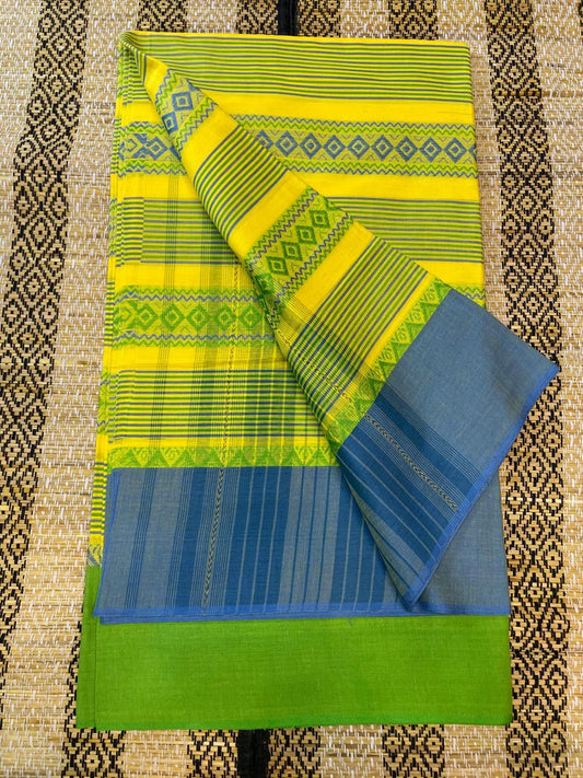 Authentic Dhaniakhali Soft fether Feelings Cotton Saree