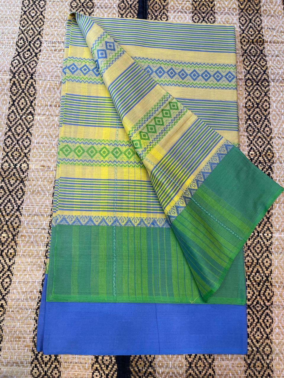 Authentic Dhaniakhali Soft fether Feelings Cotton Saree