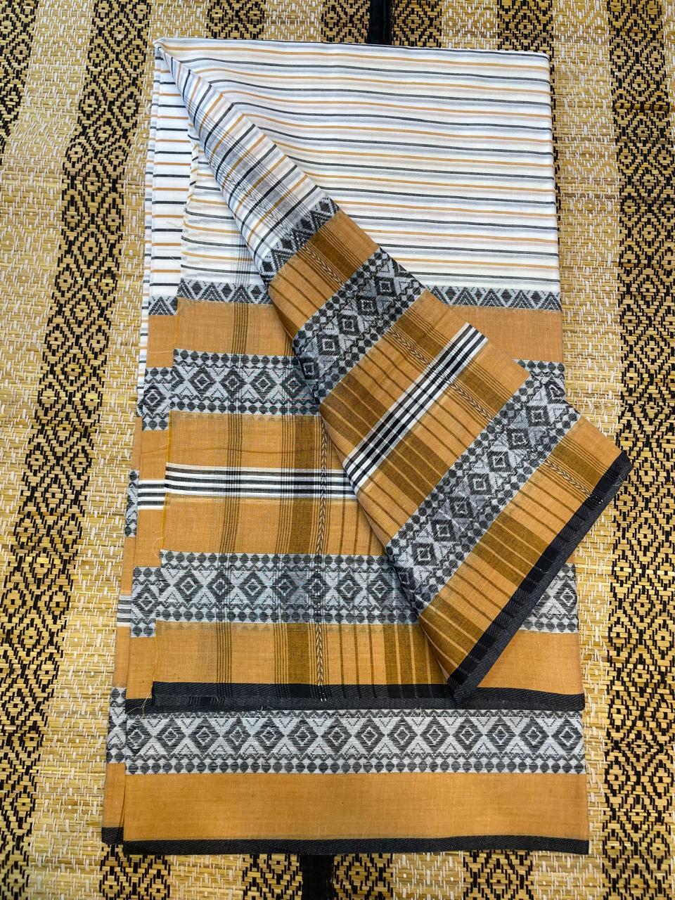 Authentic Dhaniakhali Soft fether Feelings Cotton Saree