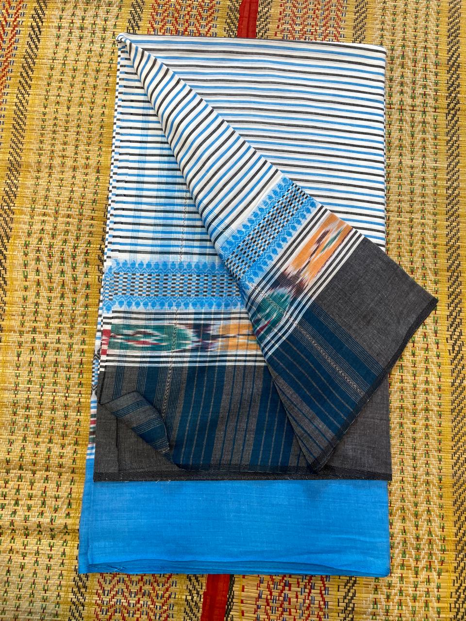 Authentic Dhaniakhali Soft fether Feelings Cotton Saree