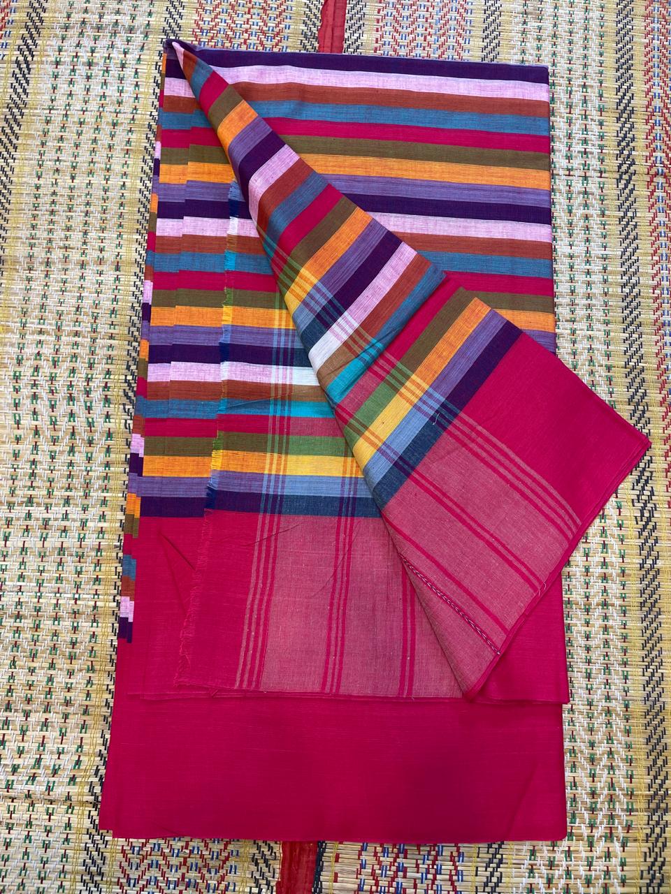 Authentic Dhaniakhali Soft fether Feelings Cotton Saree
