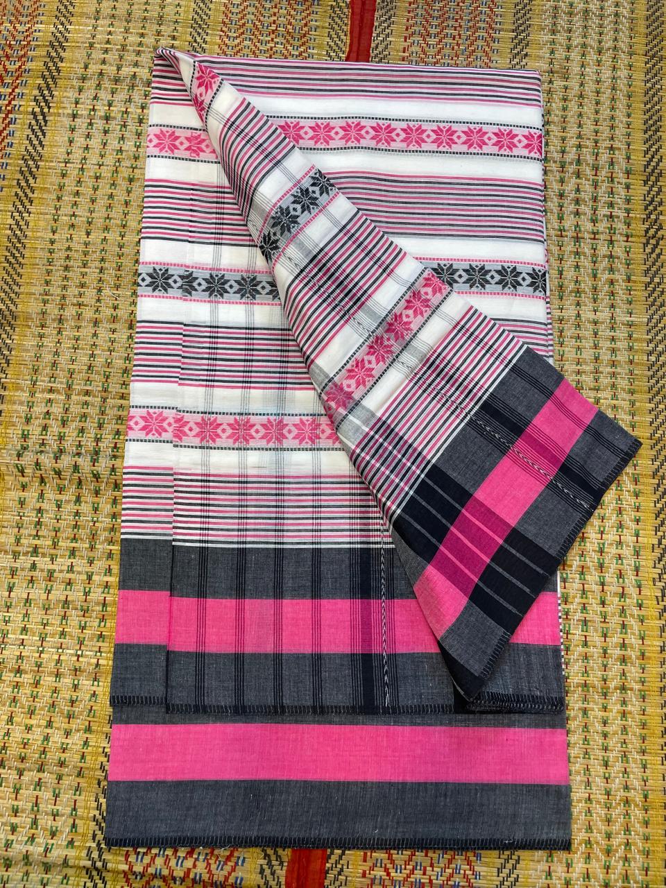 Authentic Dhaniakhali Soft fether Feelings Cotton Saree