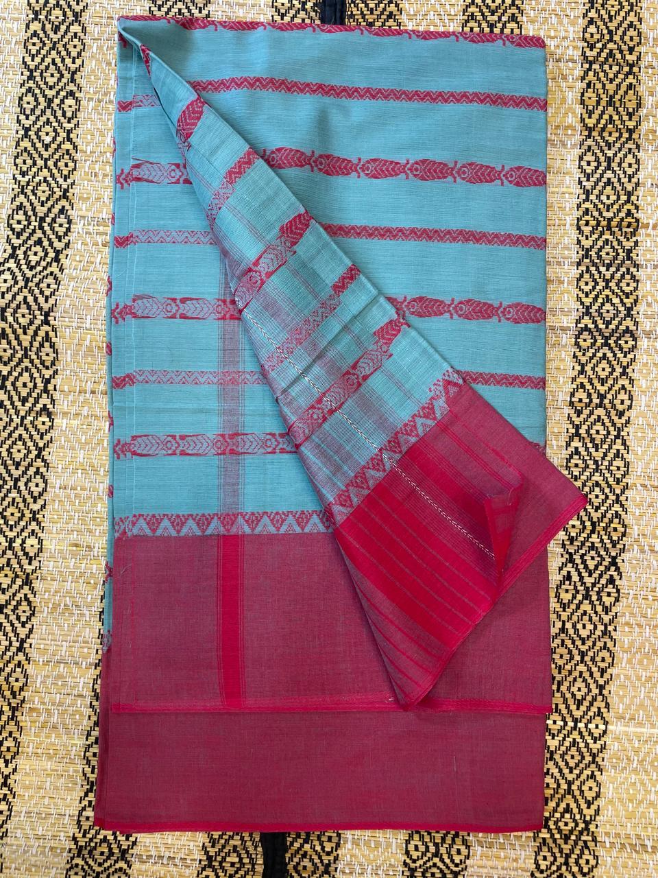 Authentic Dhaniakhali Soft fether Feelings Cotton Saree