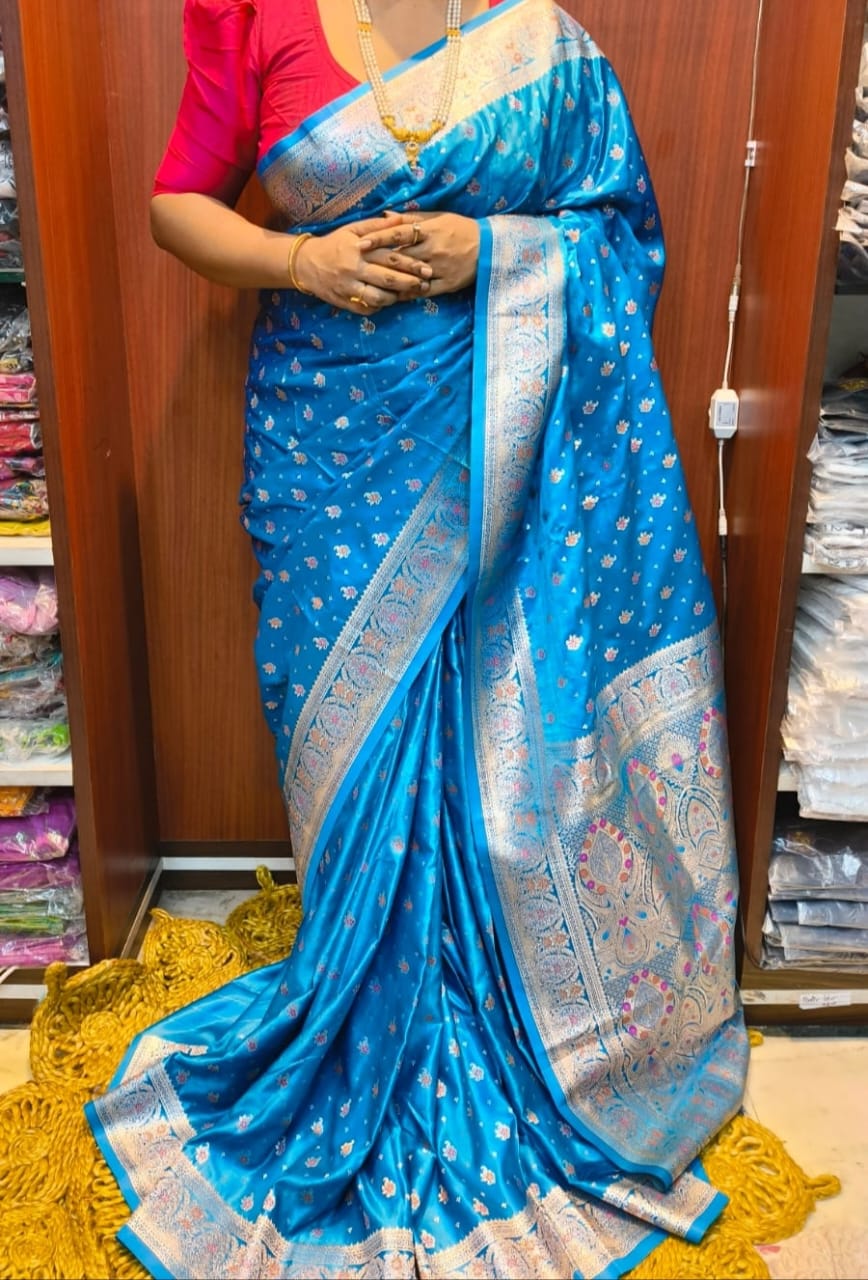 Semi mashru benarasi silk saree..