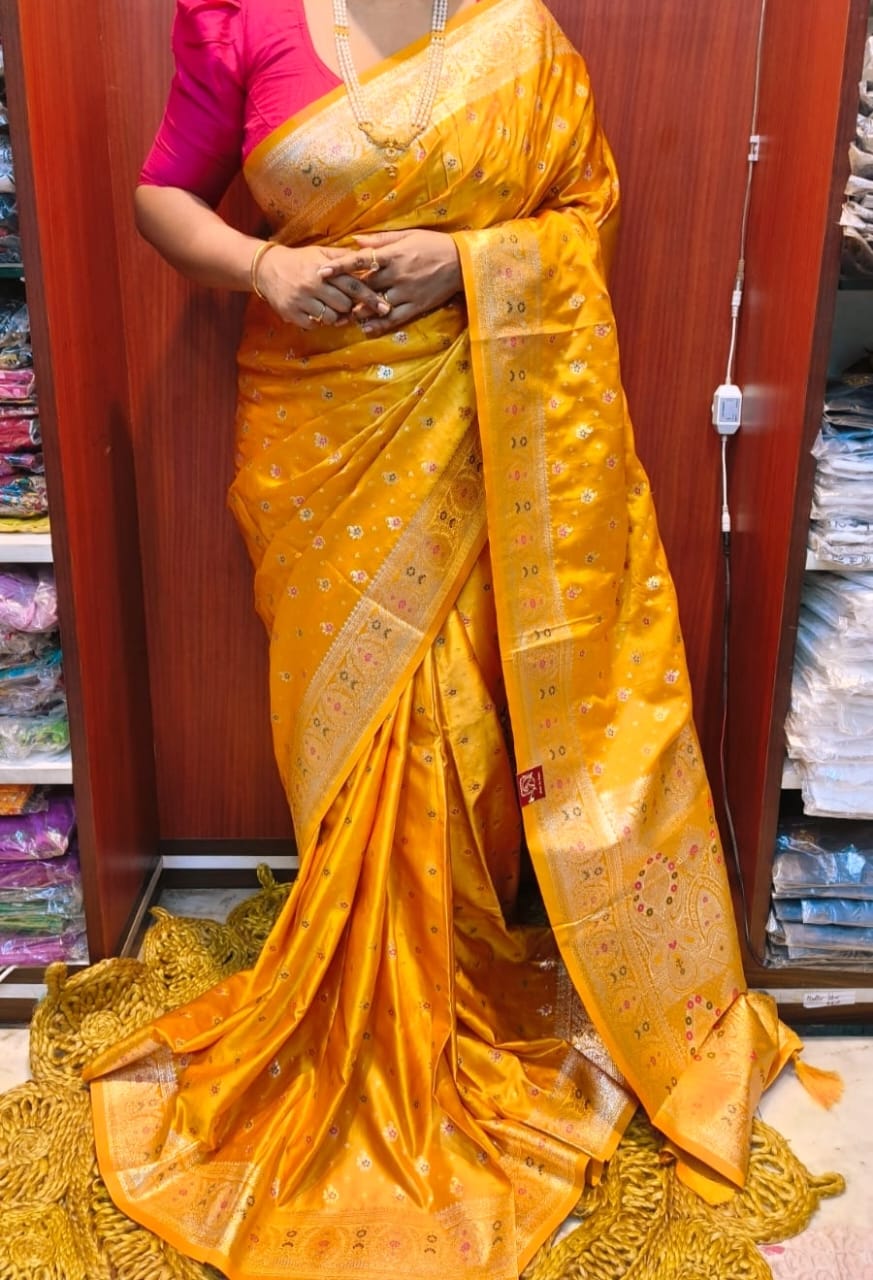 Semi mashru benarasi silk saree..