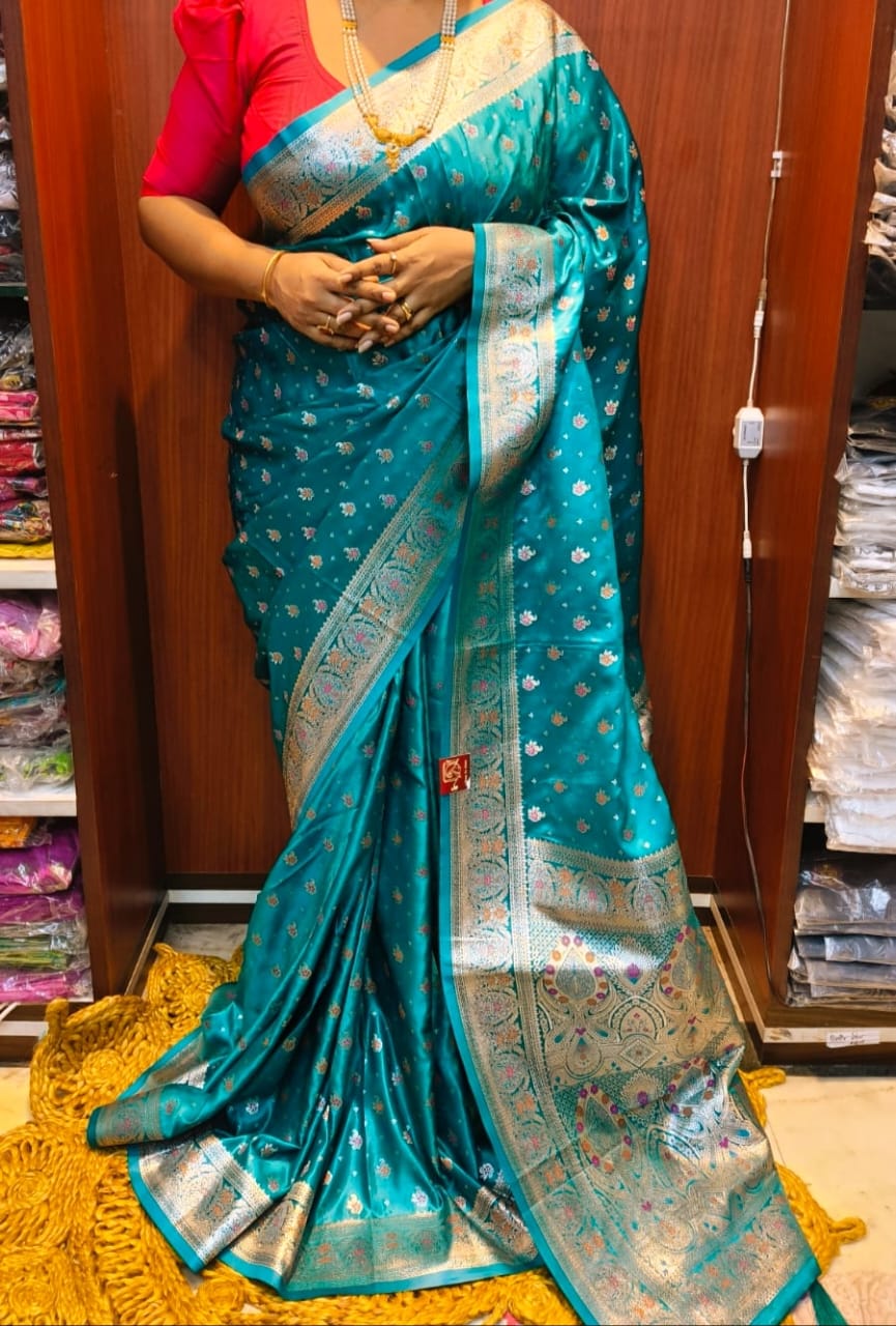 Semi mashru benarasi silk saree..