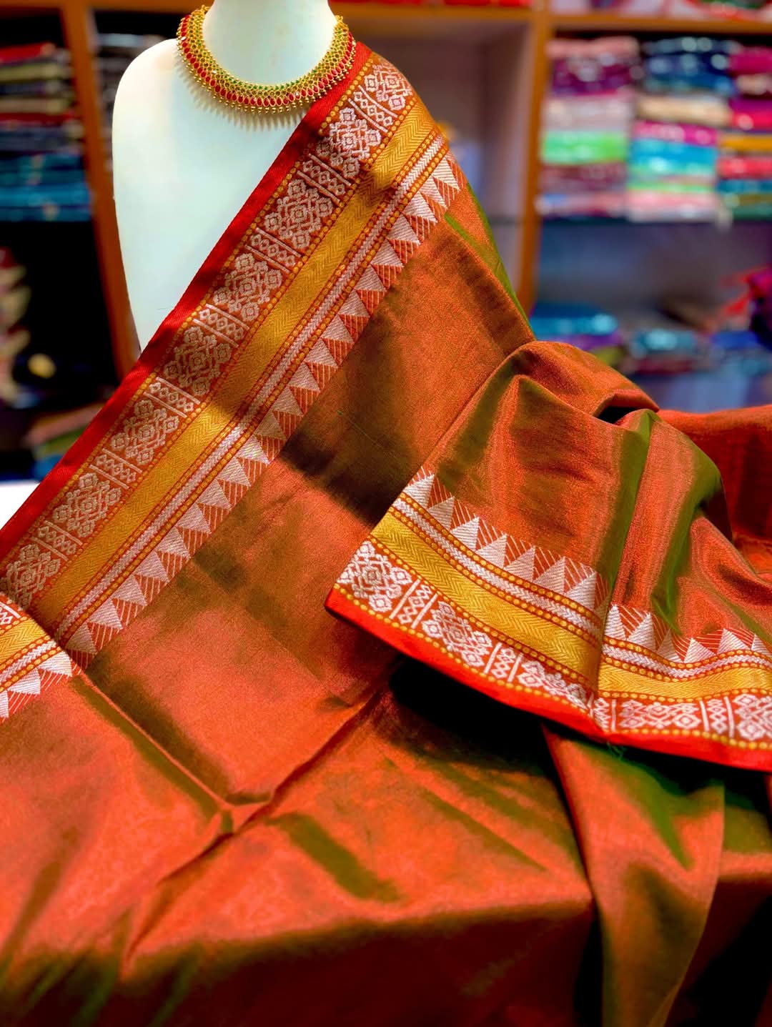 PREMIUM TISSUE COTTON SAREE