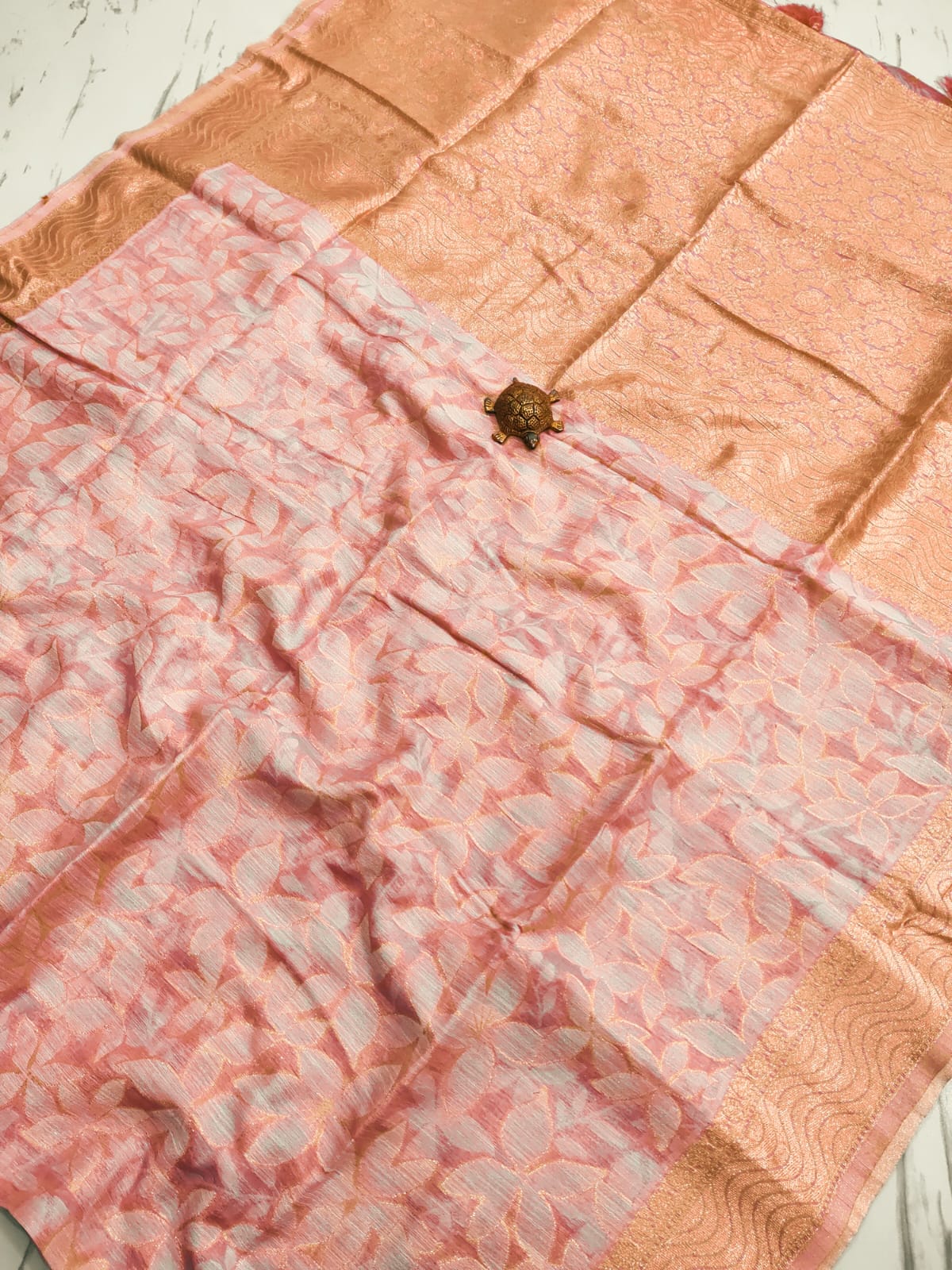 tissue pasmina saree