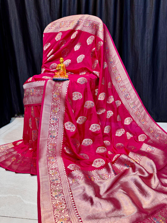 CRAPE  GEORGETTE SILK SAREE