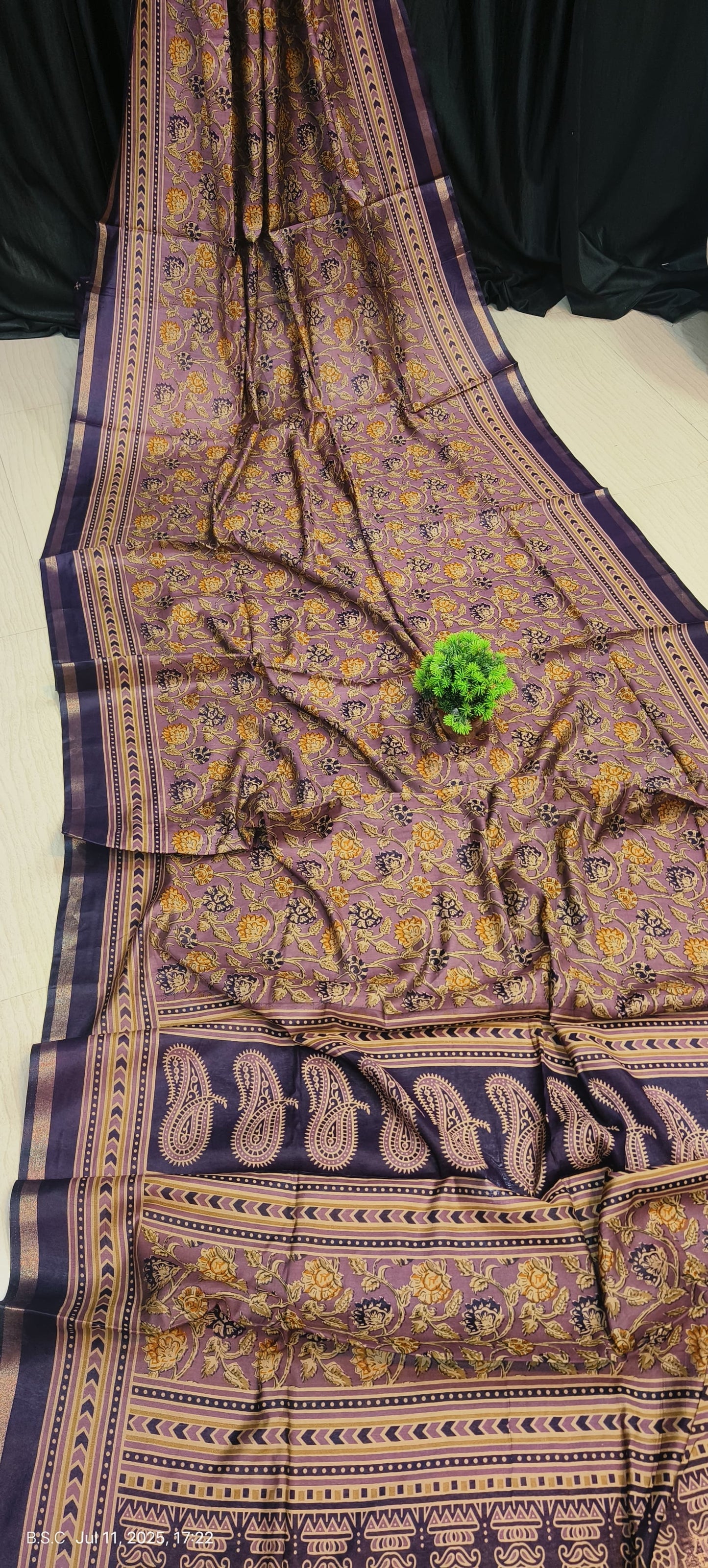 Pure chanderi silk