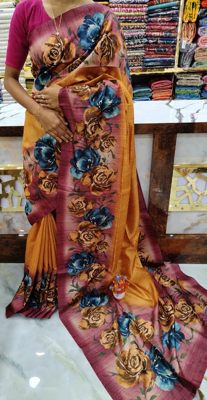 MATKA HAND PRINT SOFT SILK