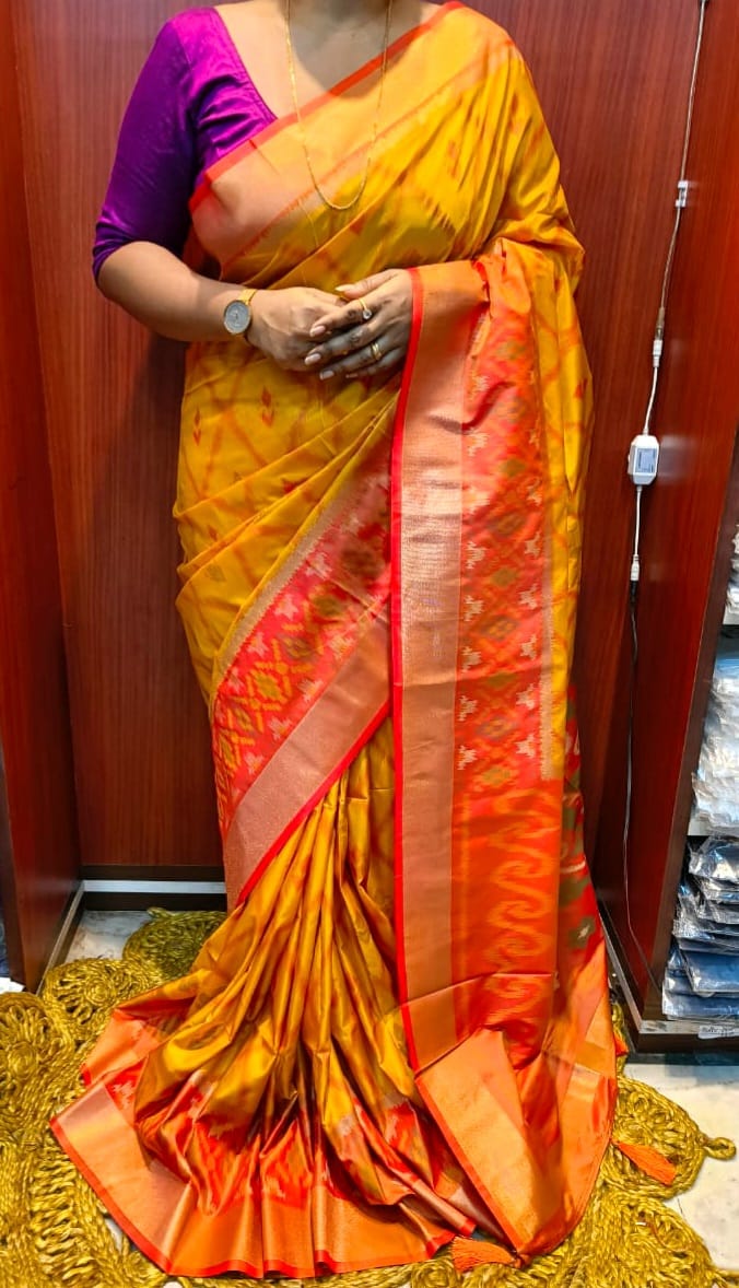 Semi Pochampally Ikkat saree