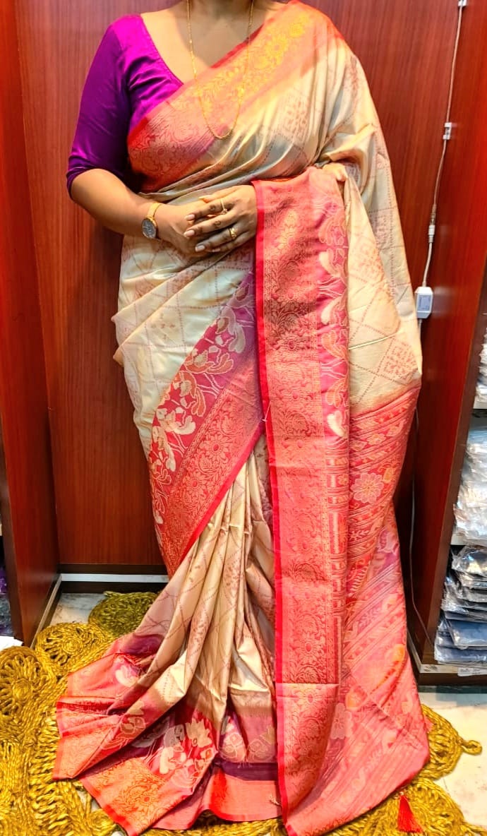 Semi Pochampally Ikkat saree