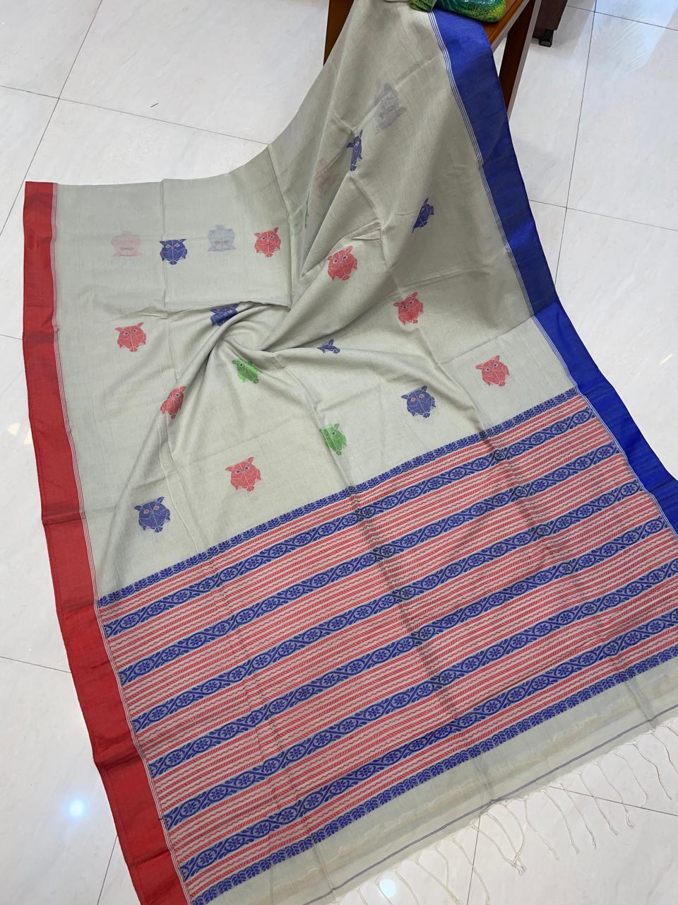 Cotton Khadi Handloom Jamdani