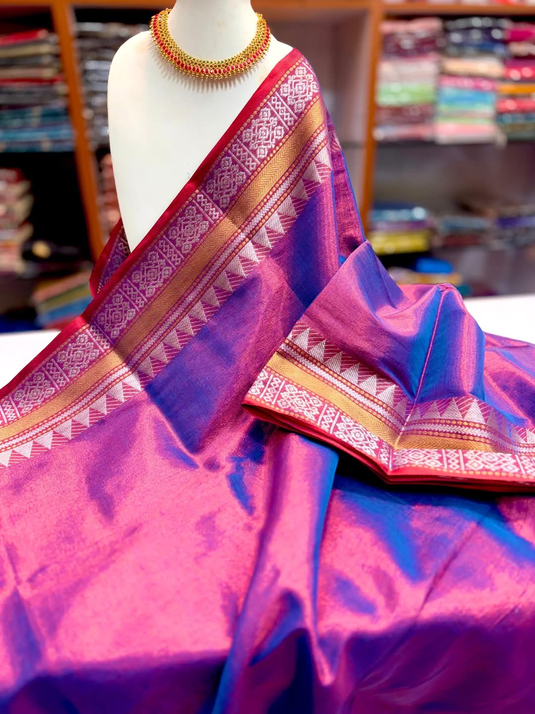 PREMIUM TISSUE COTTON SAREE