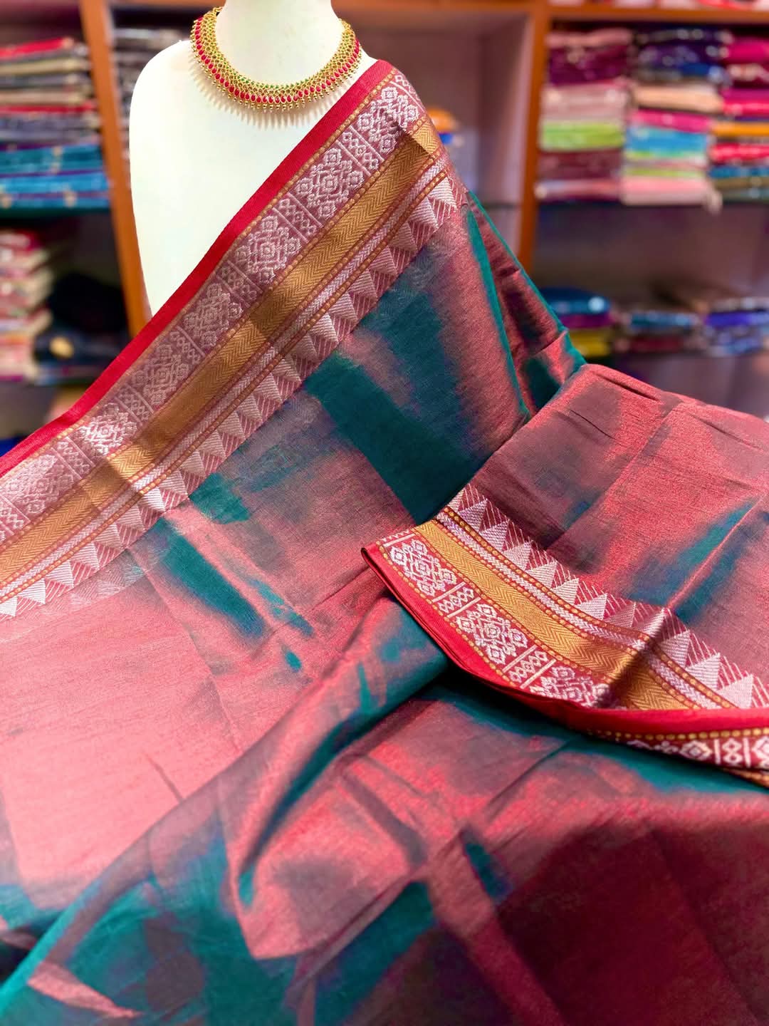 PREMIUM TISSUE COTTON SAREE