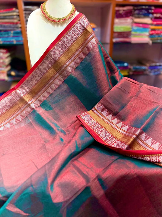 PREMIUM TISSUE COTTON SAREE