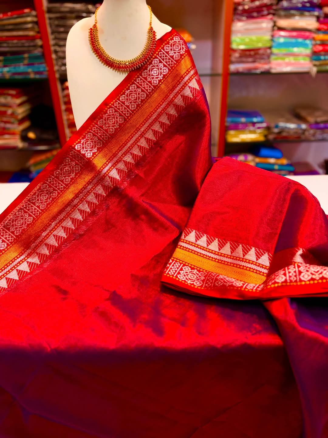 PREMIUM TISSUE COTTON SAREE