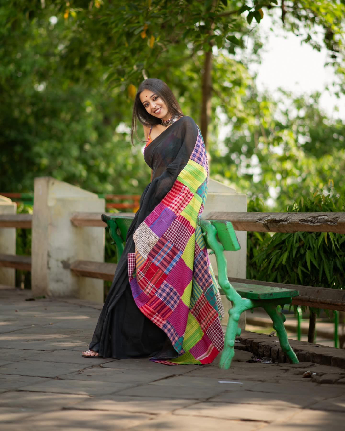 Gamcha Box Mixmatch Saree