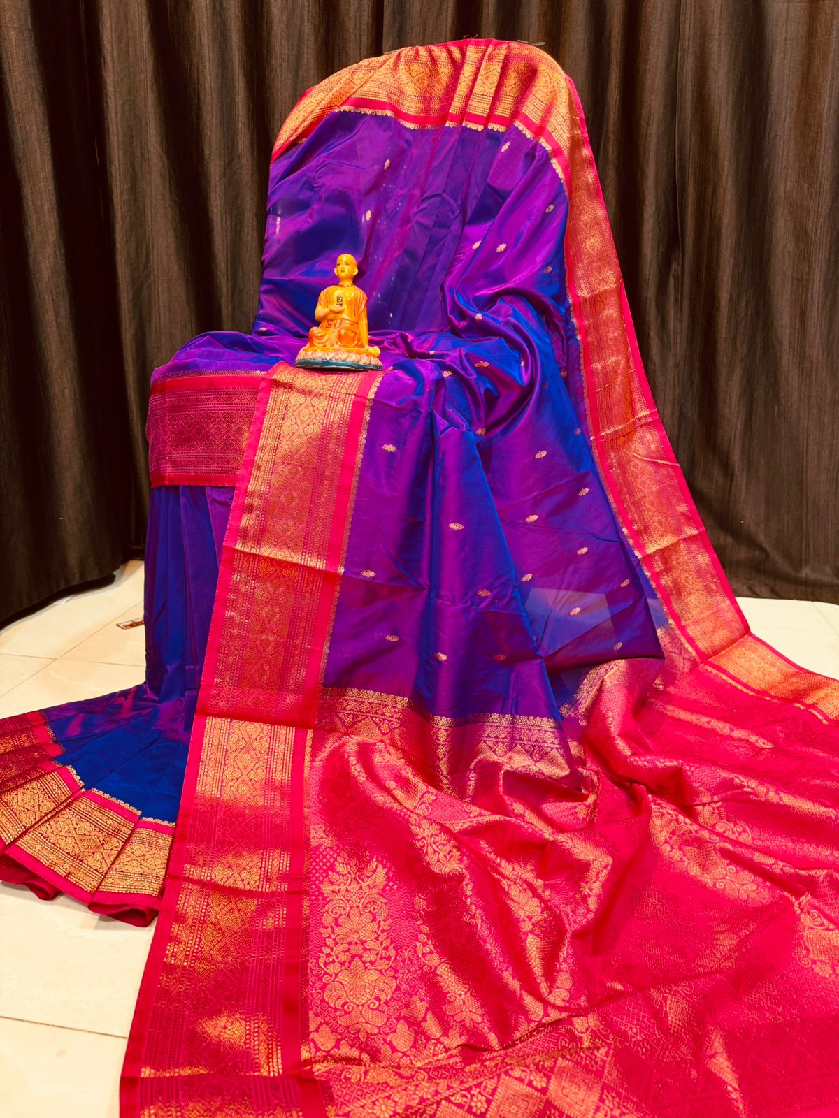 SEMI KANJIVARAM SILK
WITH GATTI PAR