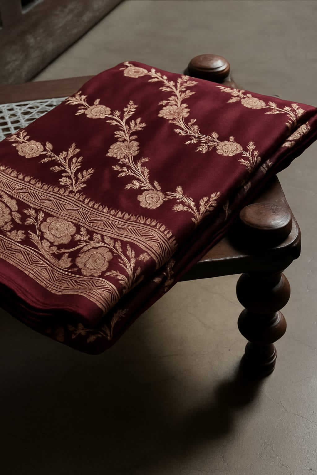 Traditional banarasi inspired mashru katan
silk saree